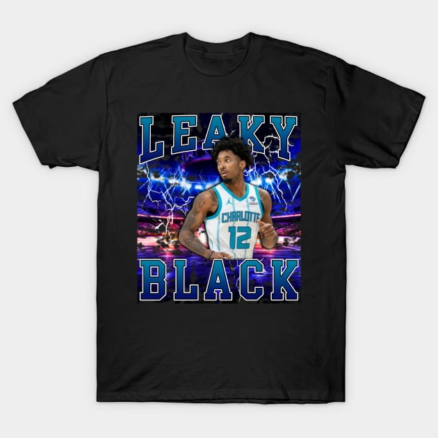 Leaky Black T-Shirt by Gojes Art